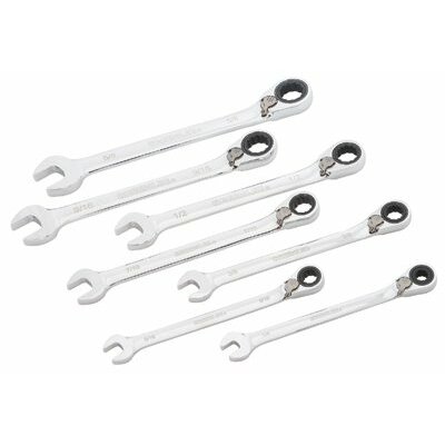 7 Pc. Combination Ratcheting Wrench Sets - 7-pc combo ratchetingwrench set