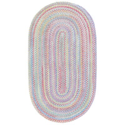 Baby's Breath Blue Bell Kids Rug - Rug Size: Oval 3' x 5'