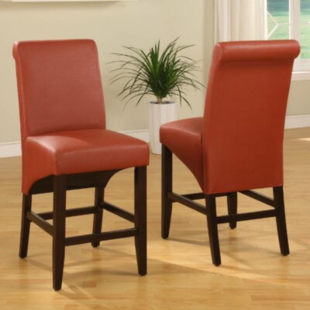 Cosmo 26" Bar Stool with Cushion (Set of 2) - Seat Finish: Sienna