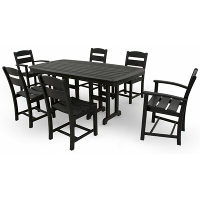 Ivy Terrace 7 Piece Dining Set - Color: Black