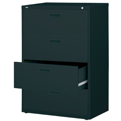 4-Drawer  File Cabinet - Finish: Black