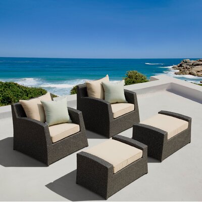 Marisol 4 Piece Deep Seating Group with Cushion