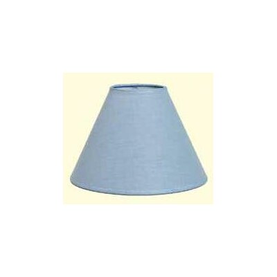 8" Hardback Linen Empire Lamp Shade - Color: Natural / Brown Soutache