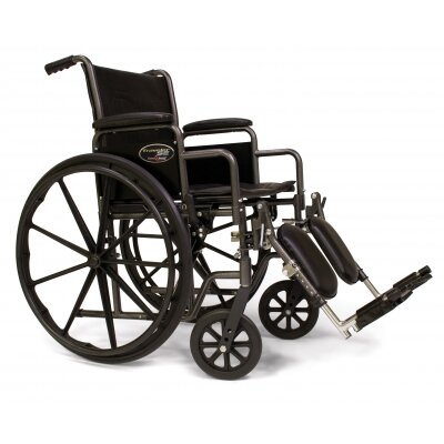 Traveler SE Standard Wheelchair - Seat Size: 20" W x 16" D, Front Rigging: Swingaway Footrest, Arm Type: Detachable Desk Arm
