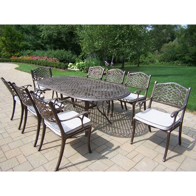 Mississippi 9 Piece Dining Set with Cushions