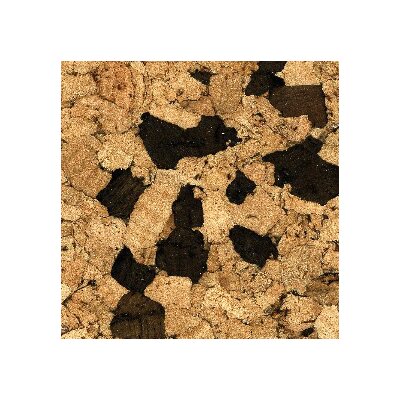 11-7/8" Solid Cork Tile Flooring in Hints of Cocoa