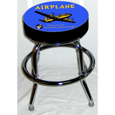 Busted Knuckle Garage Kid's Swivel Airplane Stool