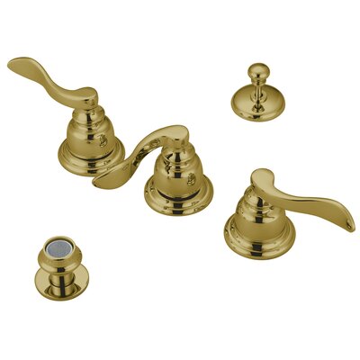 NuWave French Three Handle Bidet Faucet with Retail Pop-Up - Finish: Polished Brass