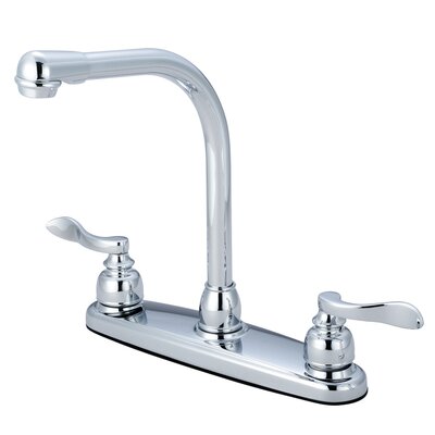 NuWave French Double Handle Centerset High Arch Kitchen Faucet