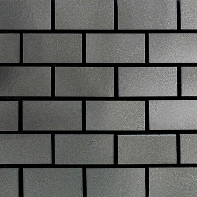 Urban Metals 2" x 1" Brick Joint Decorative Accent in Stainless