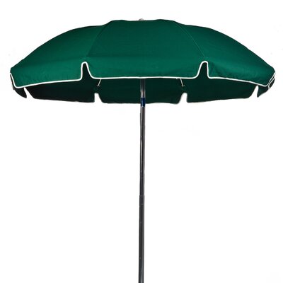7.5 ft. Diam Fiberglass Commercial Grade Beach Umbrella w/ Aluminum ctr Pole, w/ Valance & Air Vent -Color:Forest Green