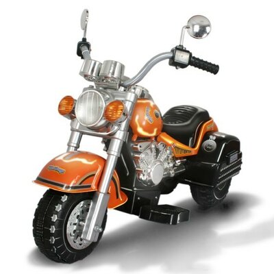 Harley Chopper 6V Battery Powered Motorcycle - Color: Orange