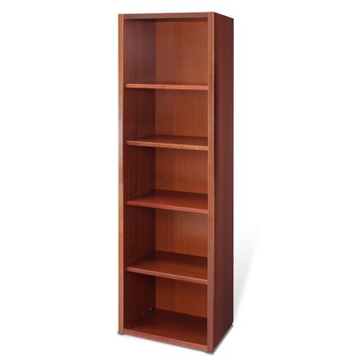 Wood Bookcase - Size: 72" H x 21" W x 14" D  Finish: Cherry