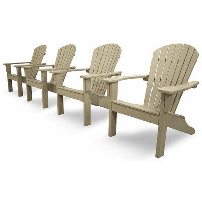 Ivy Terrace Classics 4 Piece Adirondack Seating Group - Color: Sand