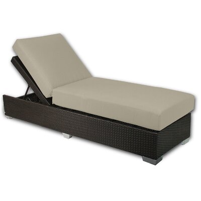 Signature Chaise Lounge - Fabric Color: Sand
