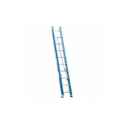 20 ft Fiberglass Extension Ladder with 250 lb. Load Capacity