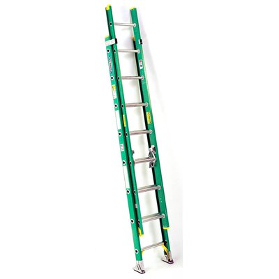 24 ft Fiberglass Extension Ladder with 225 lb. Load Capacity