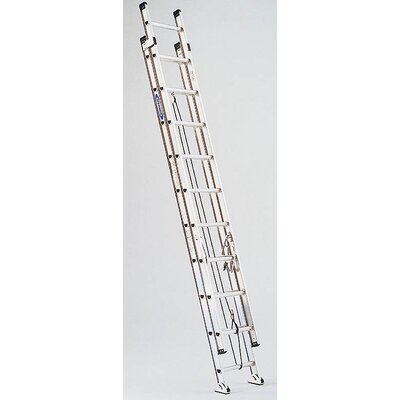 15 ft Aluminum Extension Ladder with 300 lb. Load Capacity