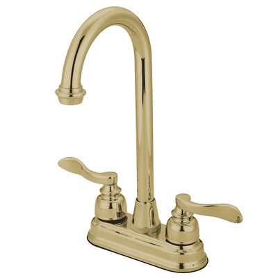 NuWave French Double Handle Bar Faucet - Finish: Polished Brass