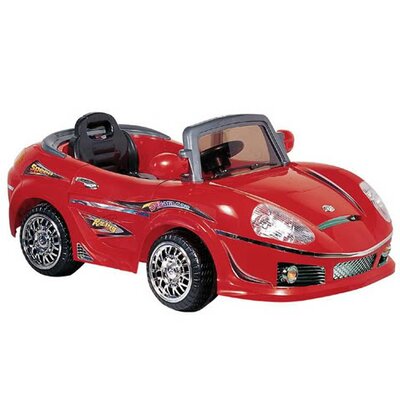 6V Battery Powered Sports Car with Big Battery Motor - Color: Red