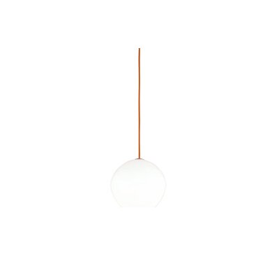 Cleo 1 Light Pendant - Finish: White, Color: Gray, Size / Bulb Type: Medium / 1 x 75W 120V Incandescent