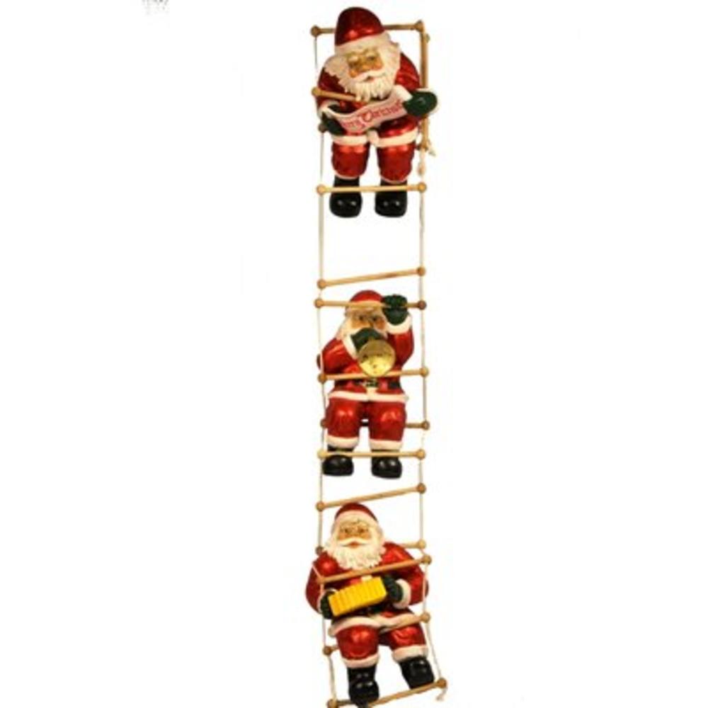 Santa's Claus Playing on the Ladder Christmas Decoration