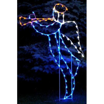 Trumpeting Angel LED Light Christmas Decoration