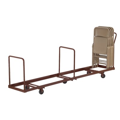 38.5" x 19.25"  x 81" Folding Chair Dolly - Capacity: 35 Chairs