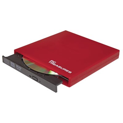 External DVD and RW Drive - Color: Red
