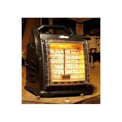The Boss Portable 20 000 BTU Infrared Compact Propane Space Heater - Finish: Black