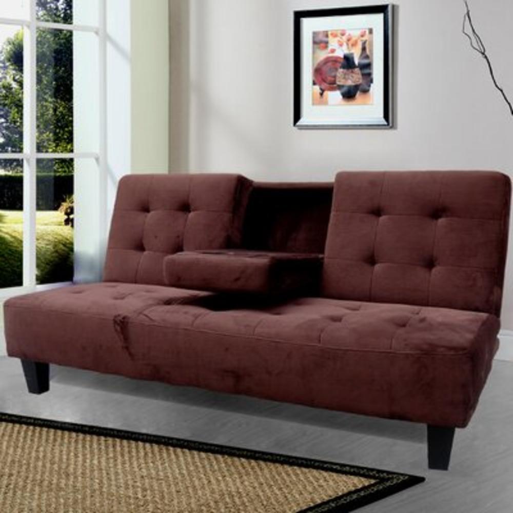 Twin Convertible Sofa - Color: Brown