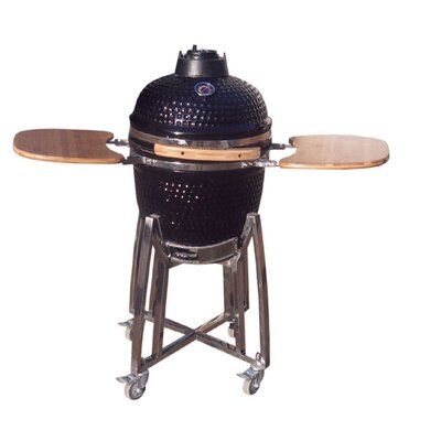 Charcoal Smoker and Grill - Finish: Black