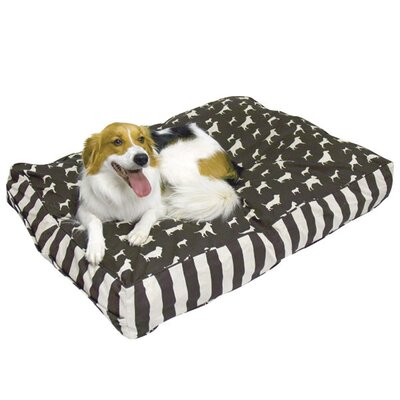 Designer Buster Dog Bed - Best Friends - Size: Extra Small (24" L x 18" W), Color: Chocolate / Linen