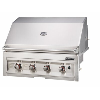 34" Gas Grill with 4 Burners - Fuel Type: Natural