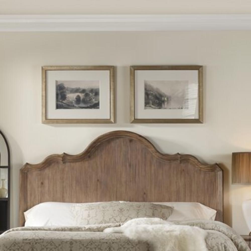 Corsica Wood Headboard - Size: Queen  Finish: Natural