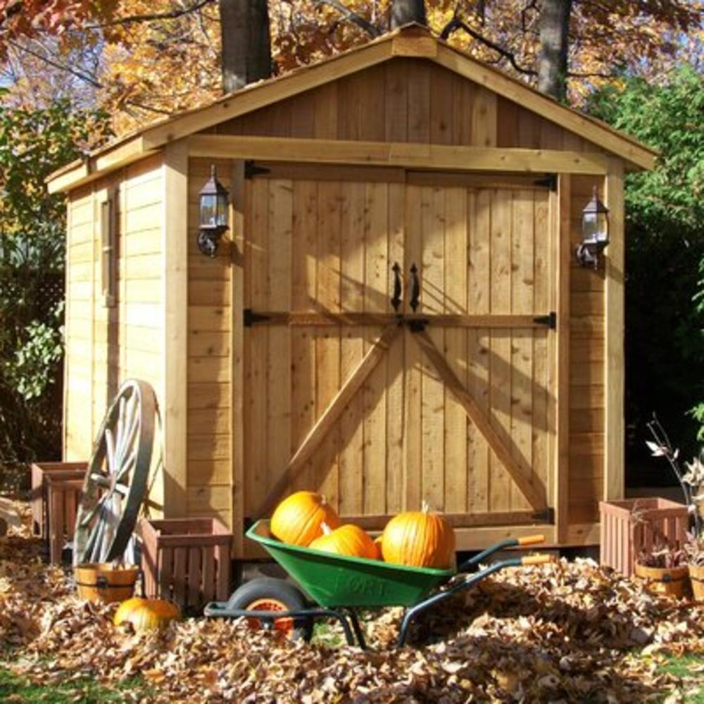 SpaceMaker 8 Ft. W x 12 Ft. D Wood Storage Shed