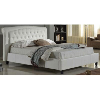 Darcy Platform Bed - Color: White, Size: Eastern King