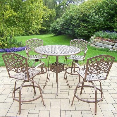 Mississippi 5 Piece Bar Height Dining Set