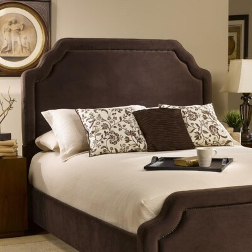 Carlyle Upholstered Headboard - Size: Queen, Fabric: Chocolate