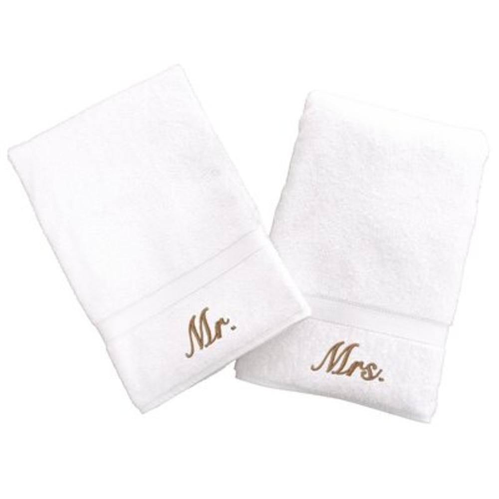 Luxury Hotel and Spa Personalized Mr. and Mrs. Hand Towel (Set of 2)