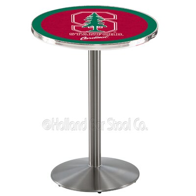 NCAA 42" Pub Table - Finish: Stainless Steel  Team: Stanford University