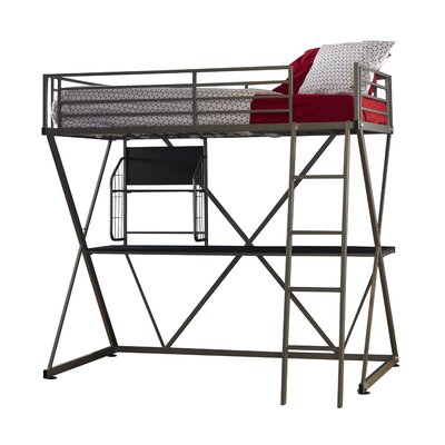 Z Twin Loft Bed with Desk