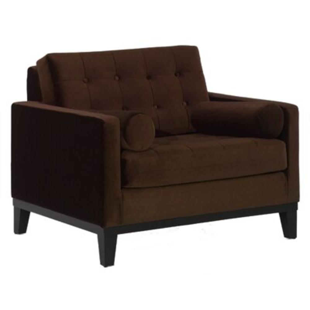 Centennial Velvet Chair - Color: Brown