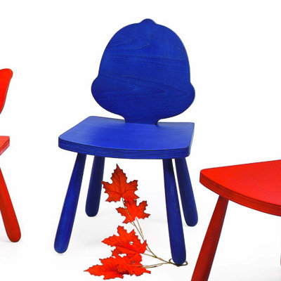 Playscapes Leaf Acorn Kids Novelty Chair - Color: Red Size: 25 Playscapes Leaf Acorn Kids Novelty Chair - Color: Red Size: 25