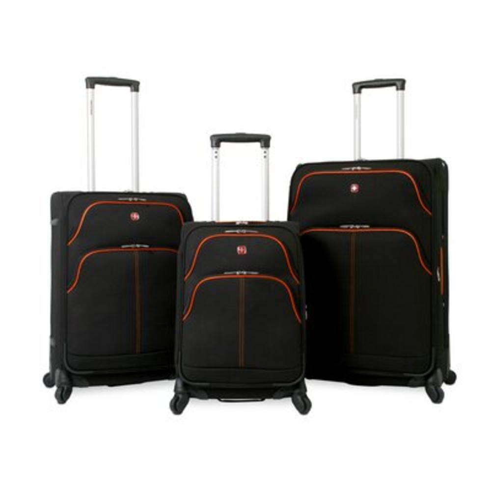 Arbon 3 Piece Luggage Set - Color: Orange
