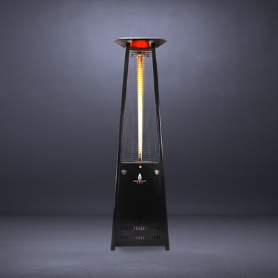 Lava Lite KD Gas Patio Heater - Heat Type: Propane, Finish: Hammered Black