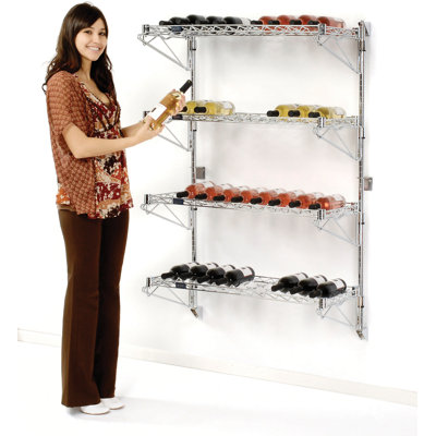 Nexel 52 Bottle Wall Mount Wine Rack Nexel 52 Bottle Wall Mount Wine Rack