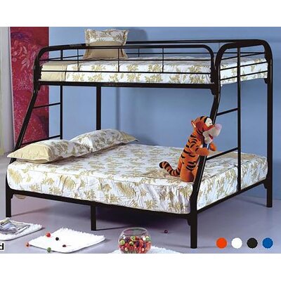 Twin Over Full Bunk Bed - Color: Black