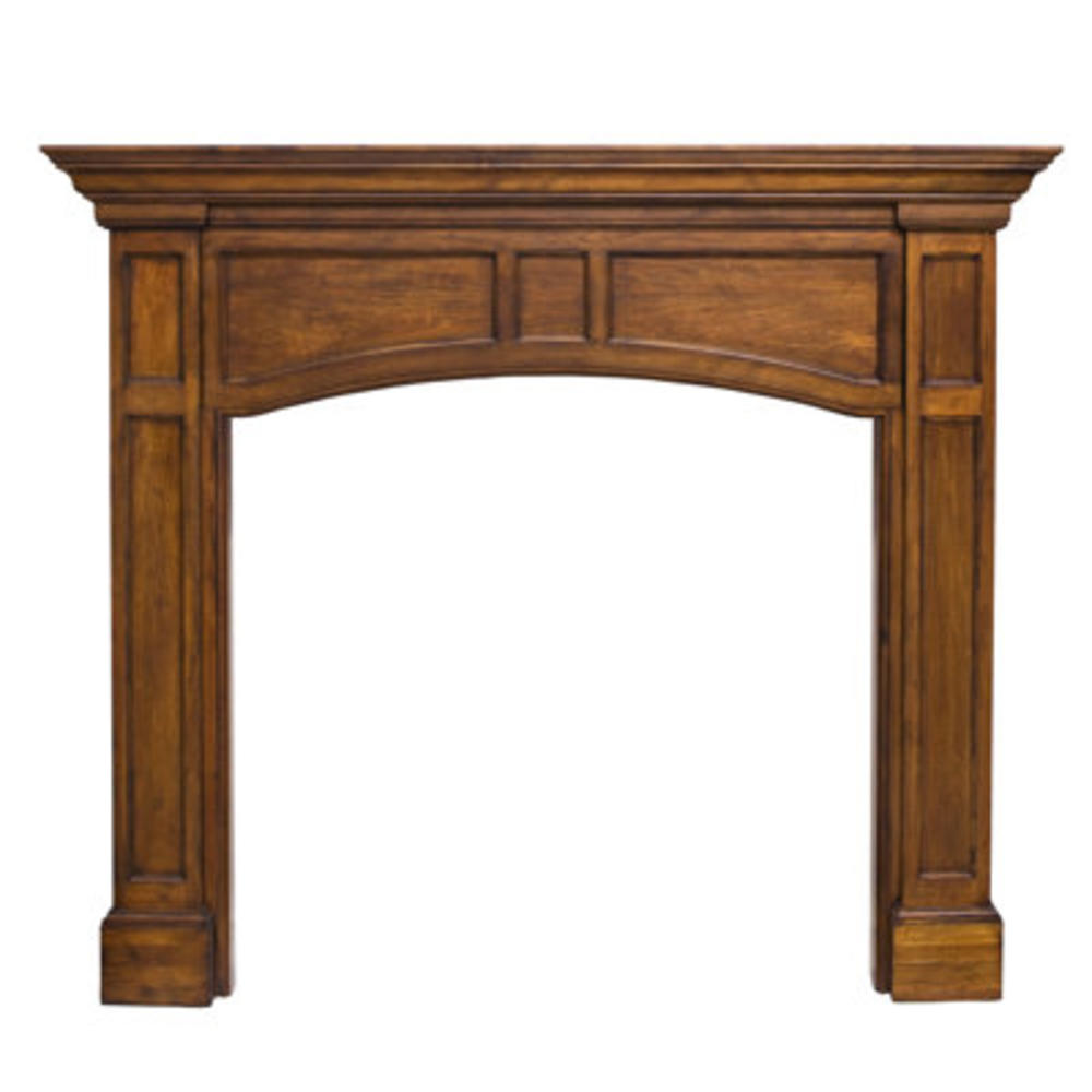 The Vance Fireplace Mantel Surround - Finish: Oak Distressed, Shelf Length: 78.5"