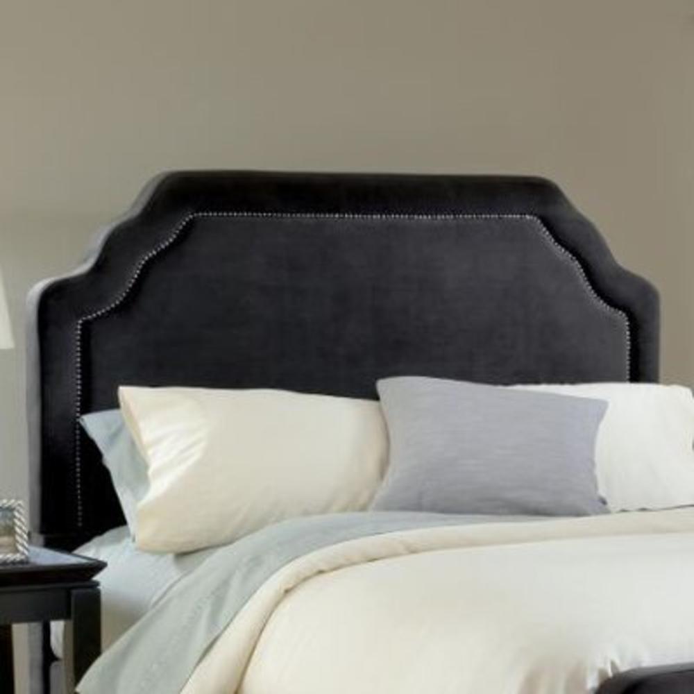Carlyle Upholstered Headboard - Size: Queen, Fabric: Pewter